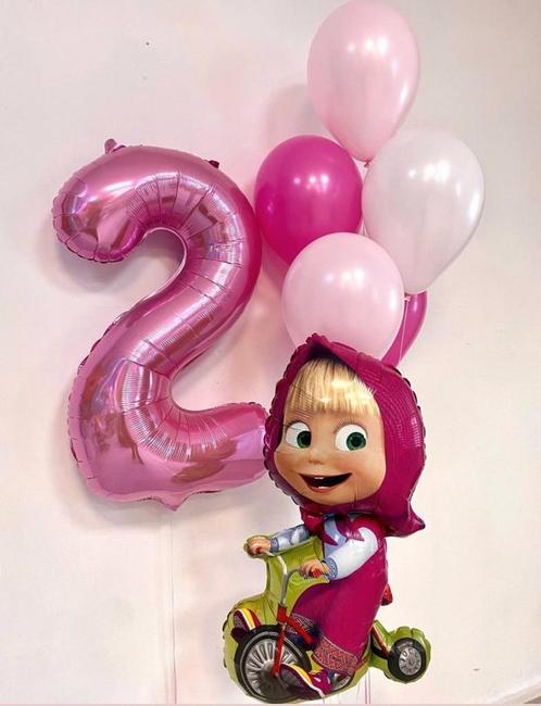 Set ballonnen Masha en de beer, Hobby en Vrije tijd, Feestartikelen, Nieuw, Versiering, Geboorte of Huwelijk, Ophalen of Verzenden