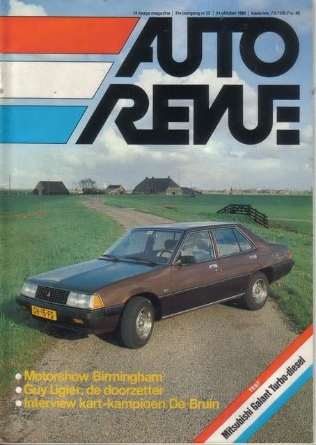 Autorevue 22 1980 : Mitsubishi Galant 2.3 GLX TD - Mercedes, Ophalen of Verzenden, Gelezen, Algemeen