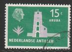 Antillen 1958 280 Aruba 15c, Gest, Postzegels en Munten, Postzegels | Nederlandse Antillen en Aruba, Ophalen of Verzenden, Gestempeld