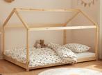 Bedje 140x200 - Houten Frame, Ophalen of Verzenden, Lattenbodem, 180 cm of meer, 100 cm of meer
