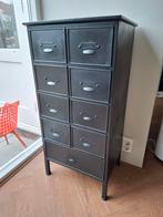 WOOOD Zwarte Ladekast, Ophalen, Minder dan 50 cm, Gebruikt, Minder dan 100 cm