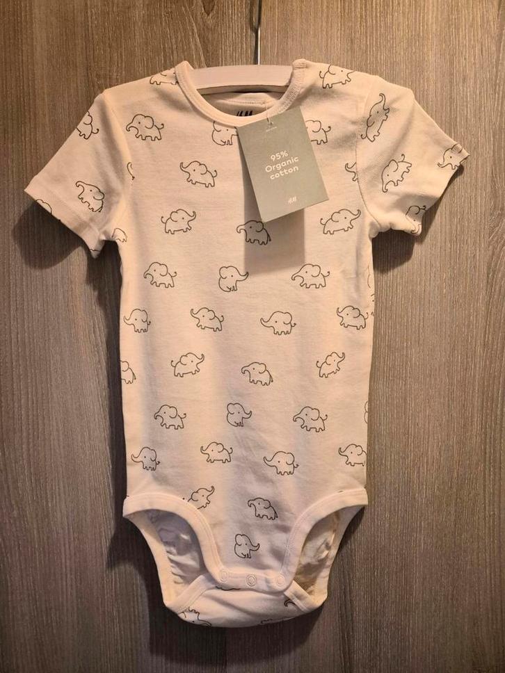 Nieuwe H&M romper olifant - maat 92, Kinderen en Baby's, Babykleding | Maat 62, Nieuw, Jongetje of Meisje, Nacht- of Onderkleding