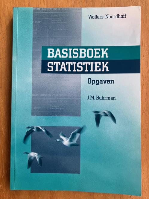 Basisboek statistiek opgaven - Buhrman, Boeken, Studieboeken en Cursussen, Gelezen, HBO, Beta, Verzenden