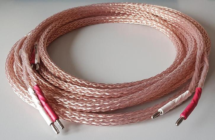 Kimber Kable 12TC luidsprekerkabel 2 x 2,5 meter banana, Audio, Tv en Foto, Audiokabels en Televisiekabels, Zo goed als nieuw