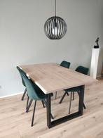 Boomstamtafel, eiken tafel, tablo Woood 95*160, Ophalen, Eikenhout, 200 cm of meer, 50 tot 100 cm
