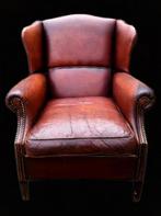 Muylaert schapenleren herenmodel,mancave industrieel, Huis en Inrichting, Fauteuils, Mancave,industrieel,jaren 70 ,vintage,retro