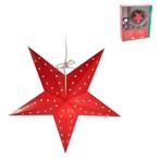 Hangende kerstster rood of goud INCLUSIEF snoer, Diversen, Kerst, Ophalen of Verzenden, Nieuw