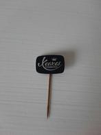 Xerxes Cosmetics Zwart Aluminium Speldje, Verzamelen, Ophalen of Verzenden, Zo goed als nieuw, Merk, Speldje of Pin