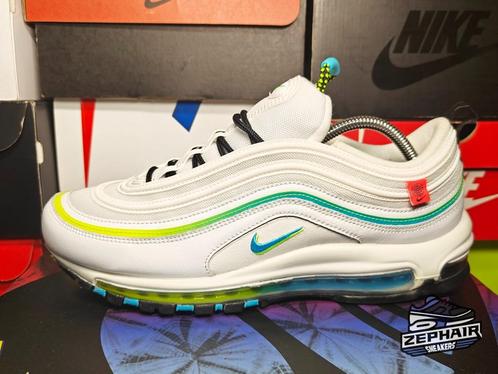 Nike Air Max 97 'Worldwide' EU45 2020, Kleding | Heren, Schoenen, Zo goed als nieuw, Sneakers of Gympen, Wit, Ophalen of Verzenden