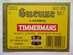 bieretiket Belgie 13-11 (16Y)timmermans, Verzamelen, Biermerken, Ophalen of Verzenden, Gebruikt, Overige typen, Overige merken