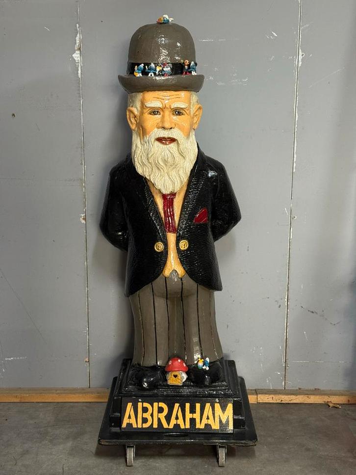Vader Abraham Smurfen Beeld - 200cm Eyecatcher!, Verzamelen, Muziek, Artiesten en Beroemdheden, Gebruikt, Ophalen of Verzenden