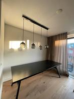 Long black industrial style dining table, Ophalen, 200 cm of meer, 50 tot 100 cm, Zo goed als nieuw