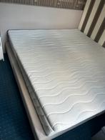 Beige 2 persoonsbed, Huis en Inrichting, Ophalen, Gebruikt, Tweepersoons, 200 cm