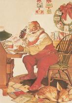 COCA COLA KERSTMAN UIT JAREN 70 ZEER MOOIE OUDE KAART Kl360, Verzenden, 1960 tot 1980, Ongelopen