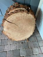 Boomstamschijf ca. 50 cm diameter, 25 tot 50 mm, Eiken, Ophalen of Verzenden, Zo goed als nieuw