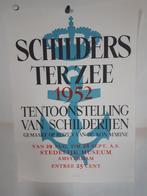 Poster Stedelijk Museum Schilders ter Zee Sandberg, Rechthoekig Staand, Verzenden, Zo goed als nieuw, A1 t/m A3