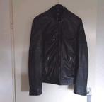 Zacht lederen leren leer biker jack jas maat 52 54 l xl, Kleding | Heren, Maat 52/54 (L), Zwart, Ophalen of Verzenden, Zo goed als nieuw