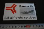 sticker DAMCO AIR full airfreight services *, Ophalen, Zo goed als nieuw
