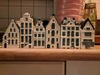 6 klm huisje huisjes grachtenpand gesealed Delfts blauw, Ophalen of Verzenden, Zo goed als nieuw, 1 t/m 20, Gevuld