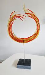 Glaskunst, prachtig uniek design object. Hoogte 69 cm., Antiek en Kunst, Kunst | Designobjecten, Ophalen of Verzenden