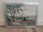 Ingelijste aquarel Terschelling Hoorn aan de Badweg, Ophalen of Verzenden