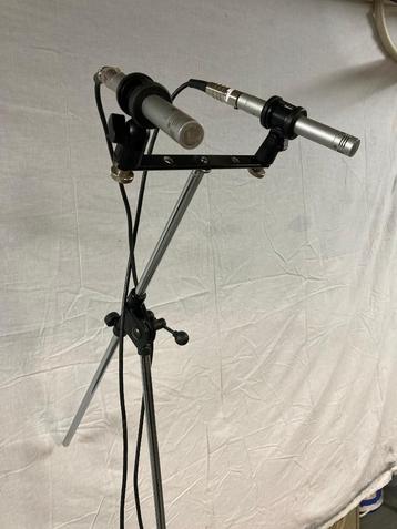1 set samson C02 overhead microfoons incl kabels en stand beschikbaar voor biedingen