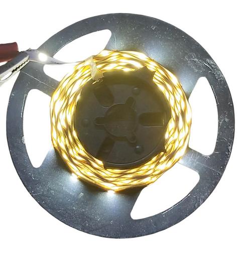 Ledstrip 3 meter koud wit 12V en kabels., Huis en Inrichting, Overige Huis en Inrichting, Zo goed als nieuw, Ophalen of Verzenden