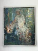 A. van den Brandeler (1918-2002) - Schilderij Jonge vrouw, Ophalen of Verzenden