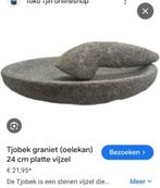 Platte vijzel en reuze pan, Huis en Inrichting, Overige materialen, Gebruikt, Inductieplaat, Ophalen