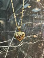 14K gouden ketting met harthanger, Ophalen of Verzenden, Nieuw, Goud, Goud