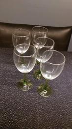 Set van 5 wijnglazen, Ophalen, Glas of Glazen, Effen, Glas