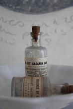 Oude brocante flesjes met sleets etiket Nr.2*Pronck & Praal*, Ophalen of Verzenden