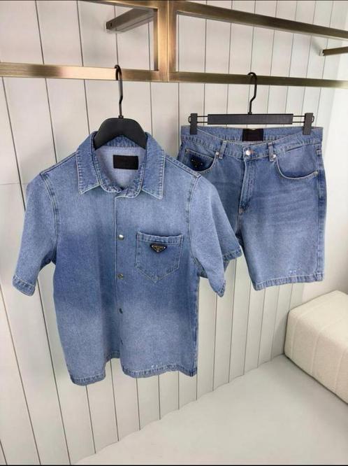 Prada spijkerset heren nieuw maat S en M, Kleding | Heren, Polo's, Nieuw, Zwart, Ophalen of Verzenden