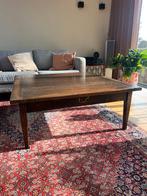 Massief houten salontafel, Vierkant, Ophalen of Verzenden, Zo goed als nieuw, Minder dan 50 cm