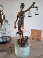 Bronzen Justitia Beeld - A. Mayer Gesigneerd, Antiek en Kunst, Ophalen of Verzenden