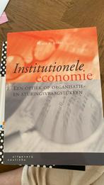 C.A. Hazeu - Institutionele economie, Ophalen of Verzenden, C.A. Hazeu, Management, Zo goed als nieuw