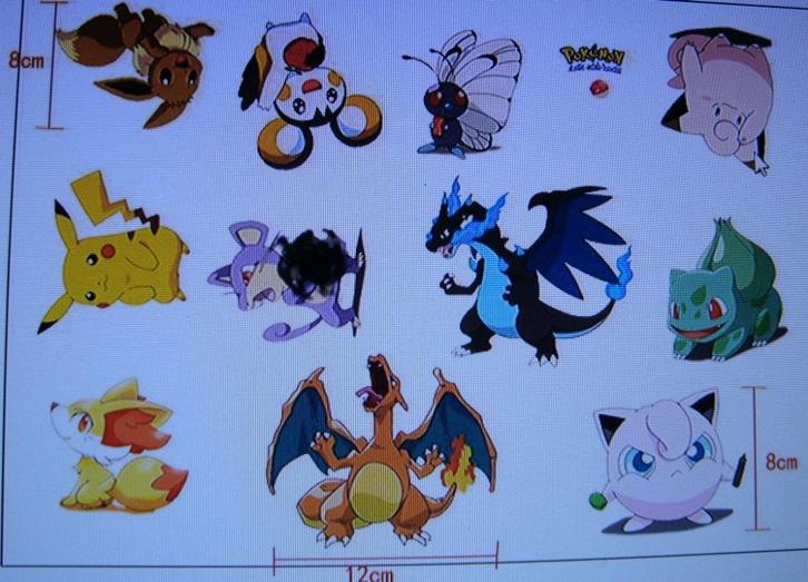 Super leuke POKEMON Stickers/Plaatjes vanaf € 14,95 p/vel, Hobby en Vrije tijd, Stickers en Plaatjes, Nieuw, Stickers en Plaatjes