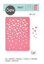 Sizzix Thinlits Drifting Hearts #663451 *laatste, Hobby en Vrije tijd, Scrapbooking, Verzenden, Nieuw, Frame of Mal, Sizzix