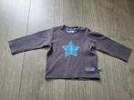 LIEF grijze longsleeve met opdruk maat 62 ~ MS3127, Kinderen en Baby's, Babykleding | Maat 62, Lief!, Ophalen of Verzenden, Zo goed als nieuw