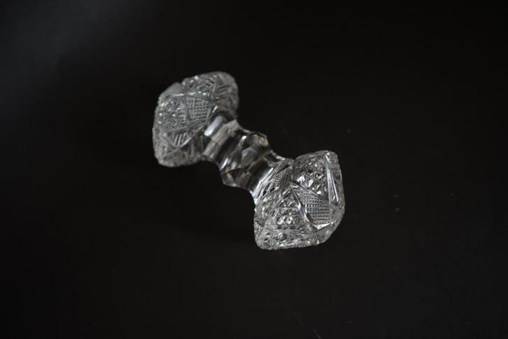 vintage antiek geslepen messenlegger kristal glas waaier, Antiek en Kunst, Antiek | Glas en Kristal, Ophalen of Verzenden