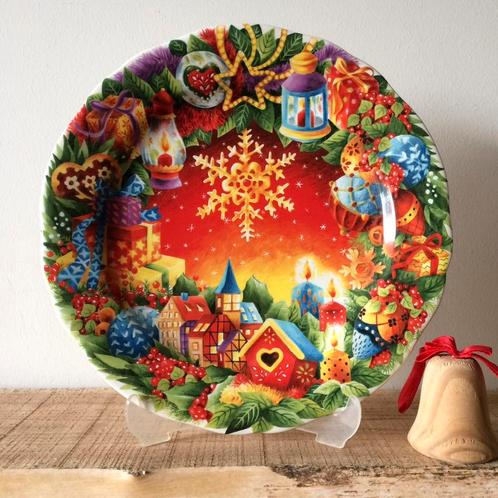 Gien France Ontbijtbordjes Noël Rouge en Noël Féerie, Huis en Inrichting, Keuken | Servies, Nieuw, Bord(en), Overige stijlen, Ophalen of Verzenden