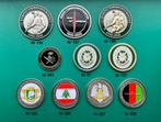 10 coins Korps commandotroepen in 1 koop, Verzamelen, Ophalen of Verzenden, Landmacht, Nederland, Embleem of Badge