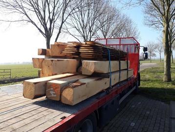 Eiken hout Eiken palen Eiken balken Eiken planken Gebinten  beschikbaar voor biedingen