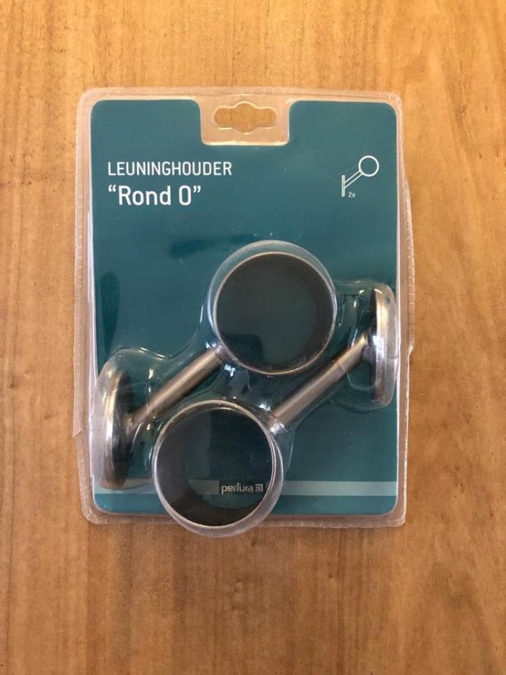 PERTURA Leuninghouder Rond O RVS-look Nieuw!, Doe-het-zelf en Verbouw, IJzerwaren en Bevestigingsmiddelen, Nieuw, Ophalen of Verzenden
