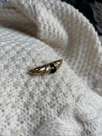 Vintage Enzo Varini Broche Zwart Emaille Zirkonen, Sieraden, Tassen en Uiterlijk, Broches, Met kristal, Overige materialen, Gebruikt