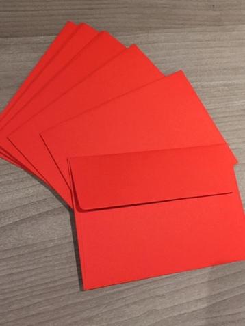 rode envelope voor uw zelfgemaakte kaart 114 x 162  beschikbaar voor biedingen