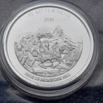 2020 St. Kitts & Nevis 1 oz Silver Brimstone Hill BU, Postzegels en Munten, Munten | Amerika, Zilver, Ophalen of Verzenden, Noord-Amerika