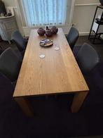 Lodder eettafel met Des Bouvrie stoelen, Ophalen, Gebruikt, 200 cm of meer, 50 tot 100 cm