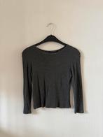 Brandy Melville grijs cropped shirt tshirt One size fits all, Maat 38/40 (M), Ophalen of Verzenden, Zo goed als nieuw, Lange mouw
