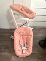Stokke tripp trapp newborn met roze bekleding, Kinderen en Baby's, Kinderstoelen, Ophalen of Verzenden, Zo goed als nieuw